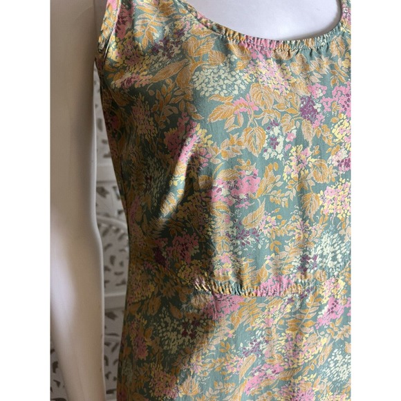 90s Y2K Rabbit Rabbit Rabbit Design Women’s Floral Sleeveless Midi Dress 8P - Picture 5 of 13